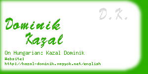 dominik kazal business card